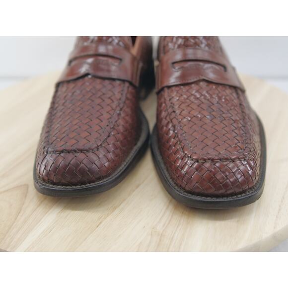 Burberry woven‎ leather loafters Dress Shoe Size 41 Brown Made in Italy main image 9